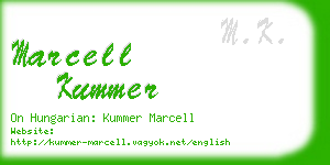 marcell kummer business card